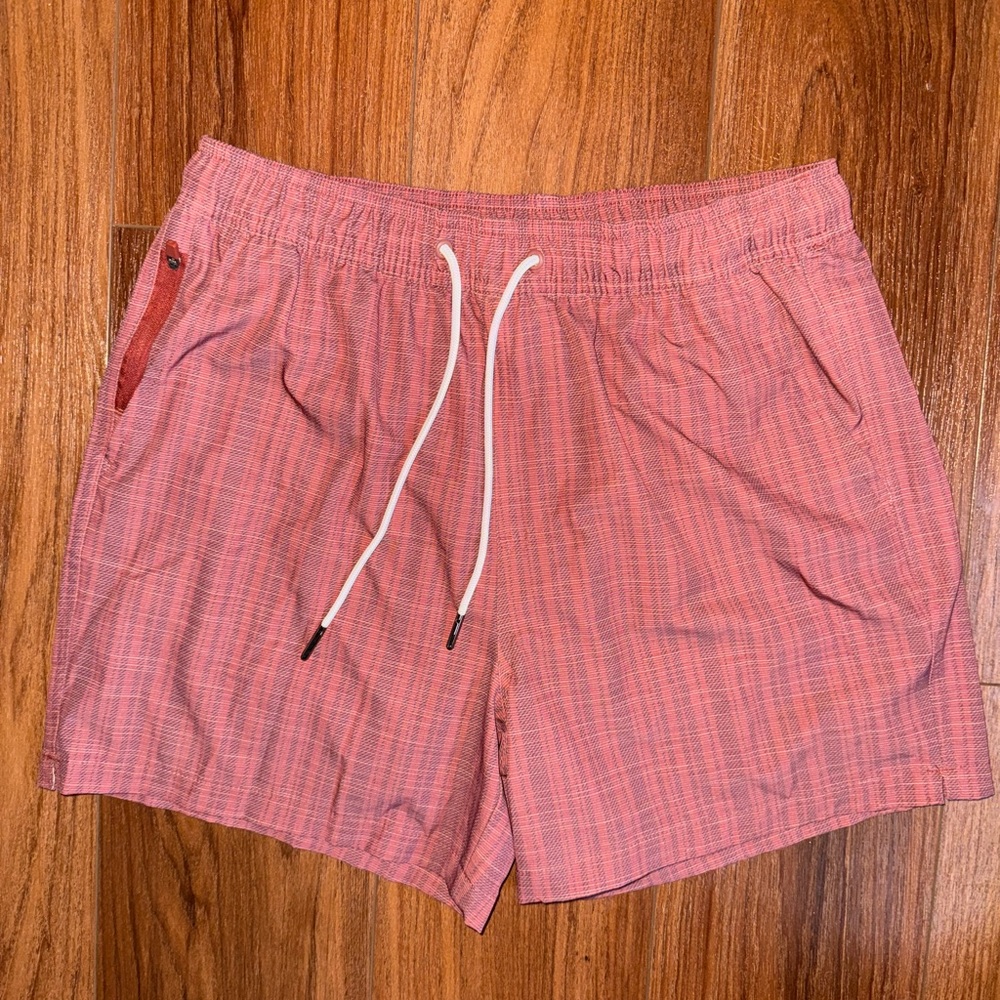 Goodfellow & Co Red Striped Men's Shorts